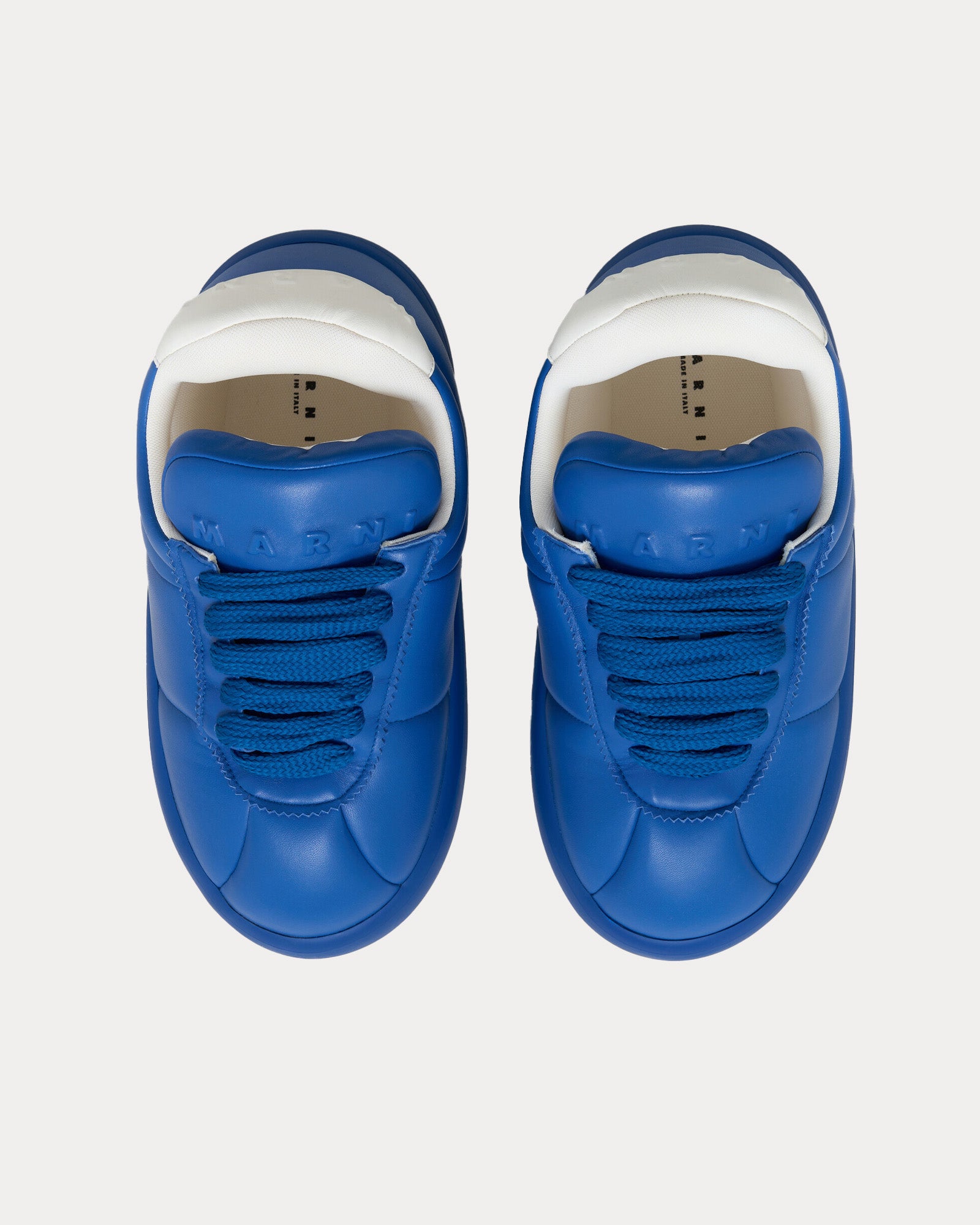 Marni Bigfoot 2.0 Leather Blue Low Top Sneakers - 2