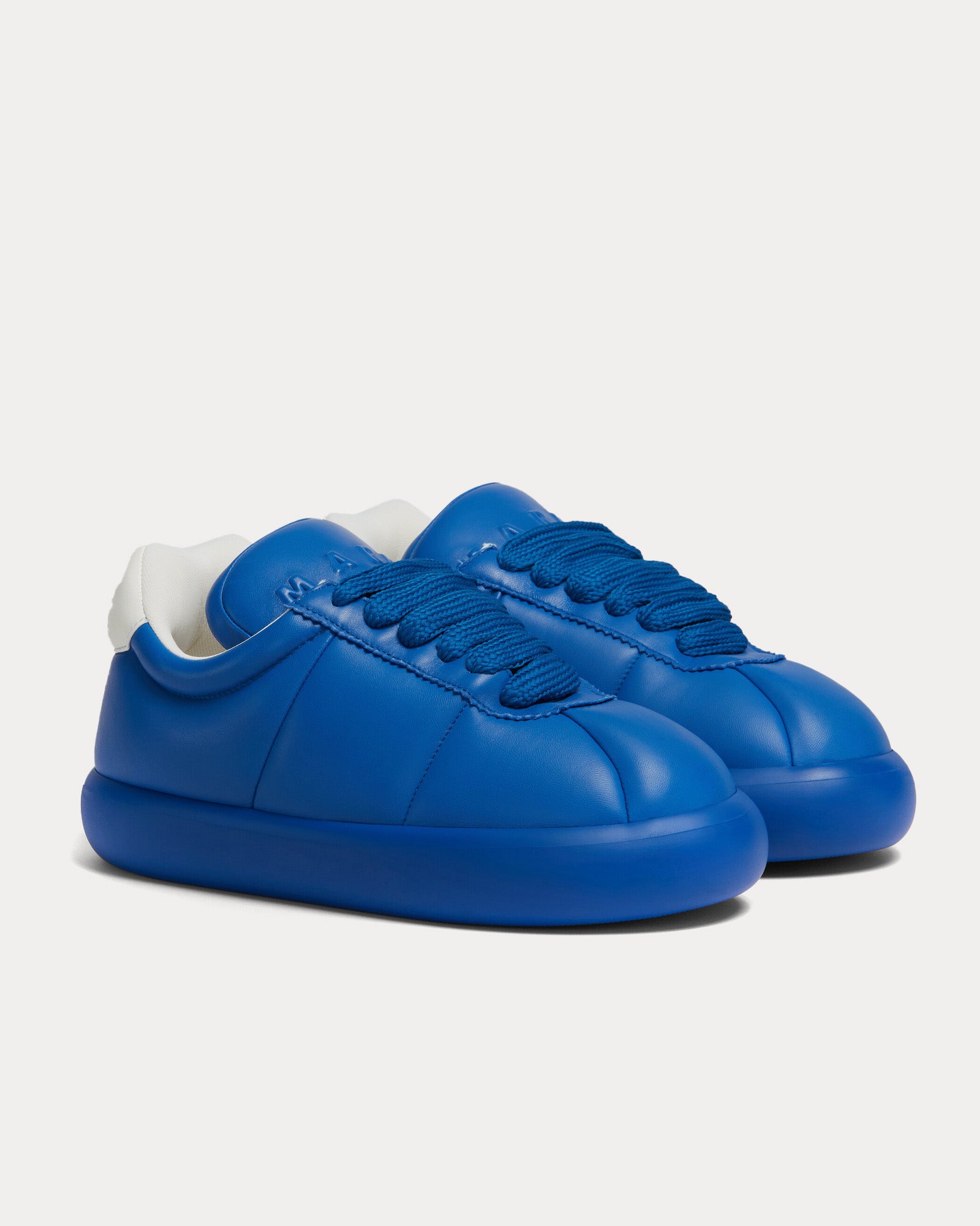 Marni Bigfoot 2.0 Leather Blue Low Top Sneakers - 3