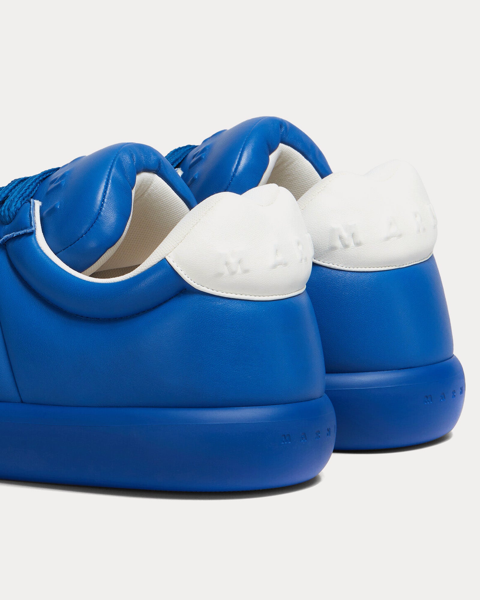 Marni Bigfoot 2.0 Leather Blue Low Top Sneakers - 4