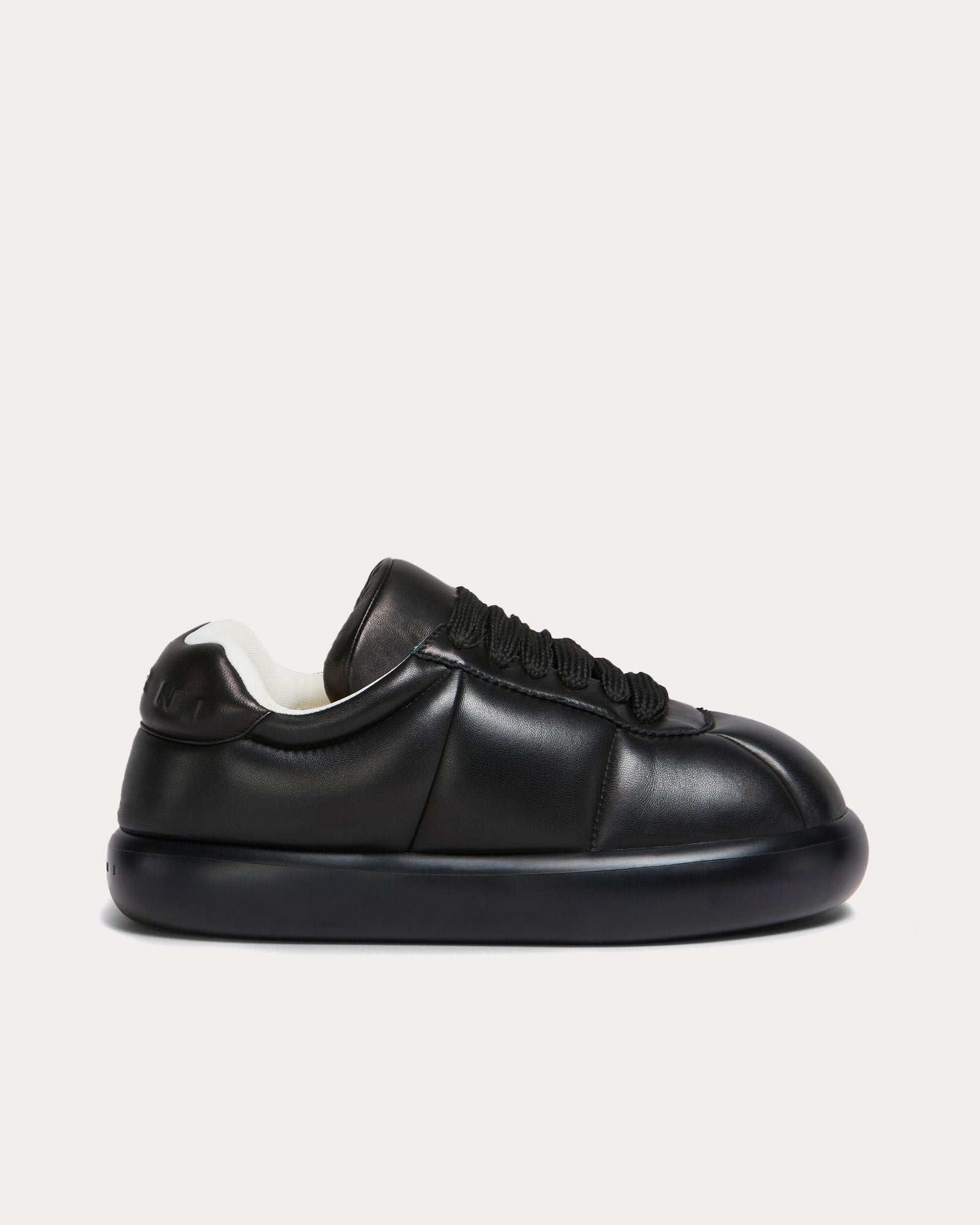 Marni Bigfoot 2.0 Leather Black Low Top Sneakers - 1