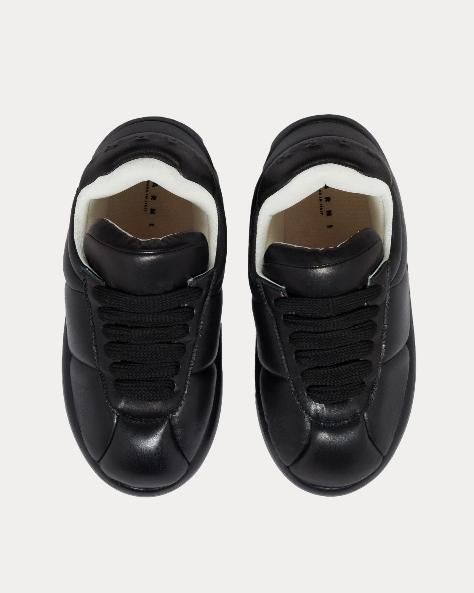 Marni Bigfoot 2.0 Leather Black Low Top Sneakers - 2