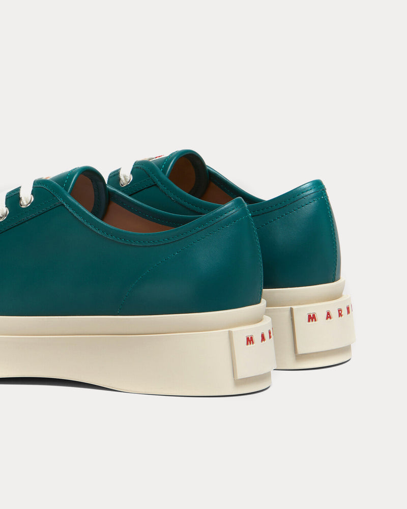 Marni Pablo Nappa Leather Forest Green Low Top Sneakers - 3