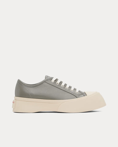 Marni Pablo Nappa Leather Neutral Grey Low Top Sneakers