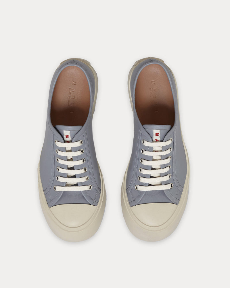 Marni Pablo Nappa Leather Neutral Grey Low Top Sneakers - 2