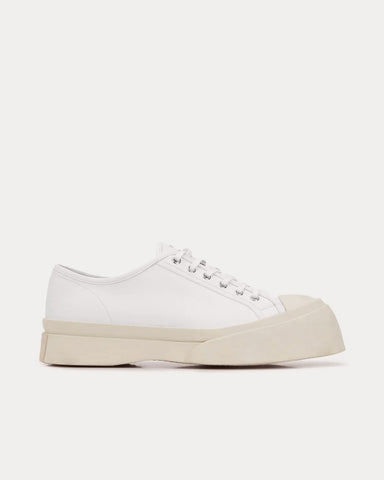 Marni Pablo Nappa Leather White Low Top Sneakers