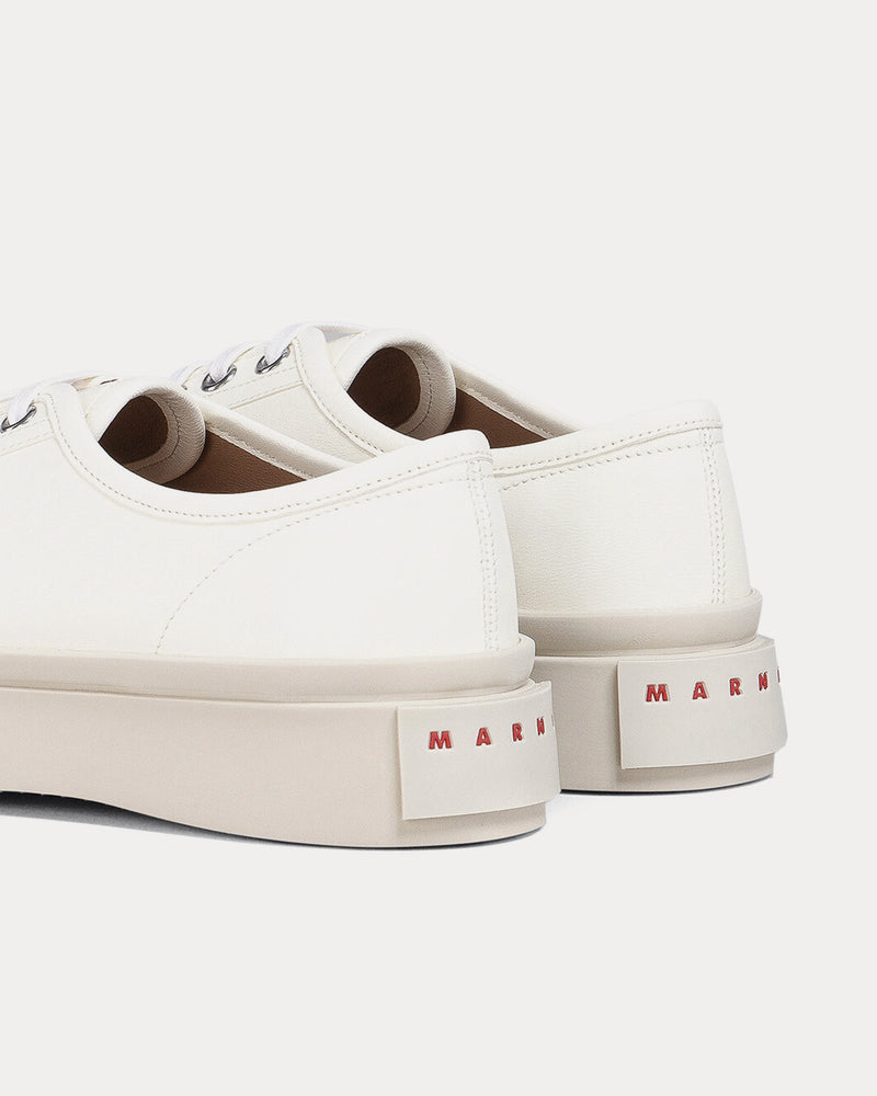 Marni Pablo Nappa Leather White Low Top Sneakers - 4