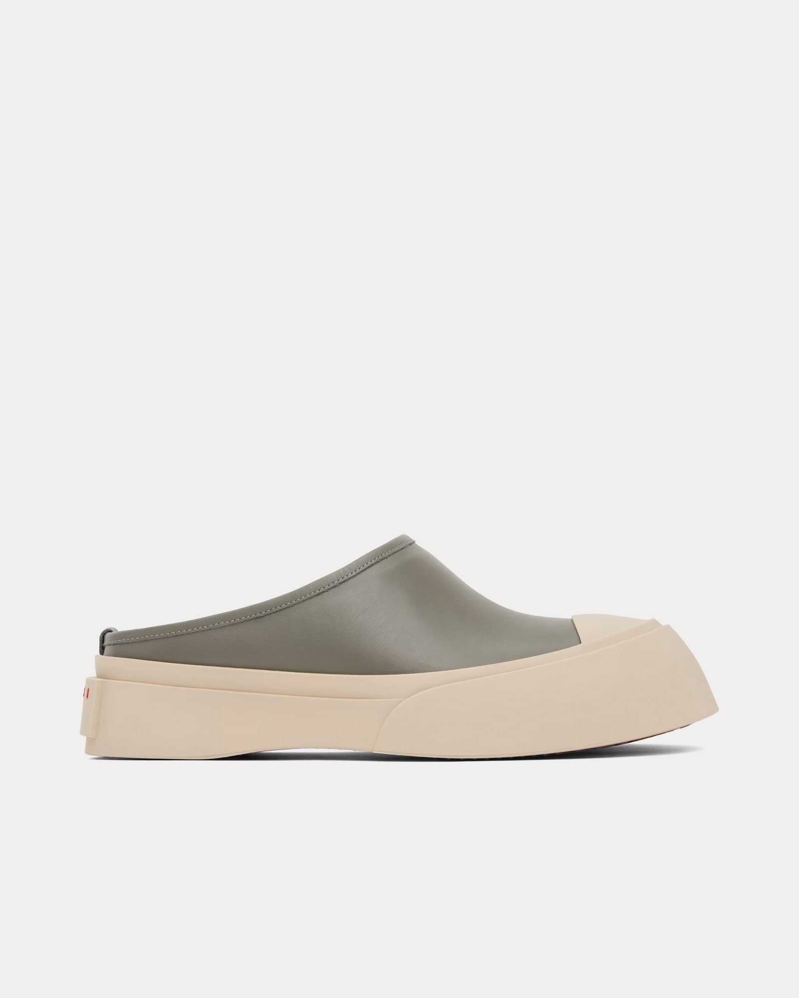 Marni Pablo Neutral Grey Sabots - 1