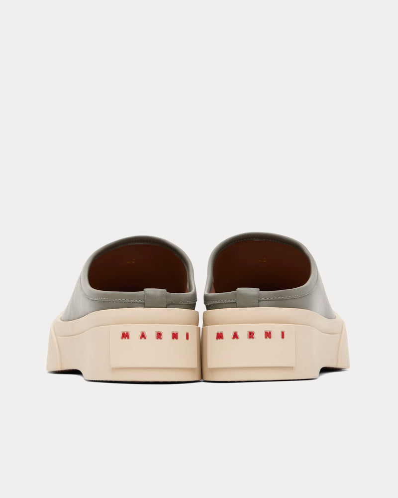 Marni Pablo Neutral Grey Sabots - 3