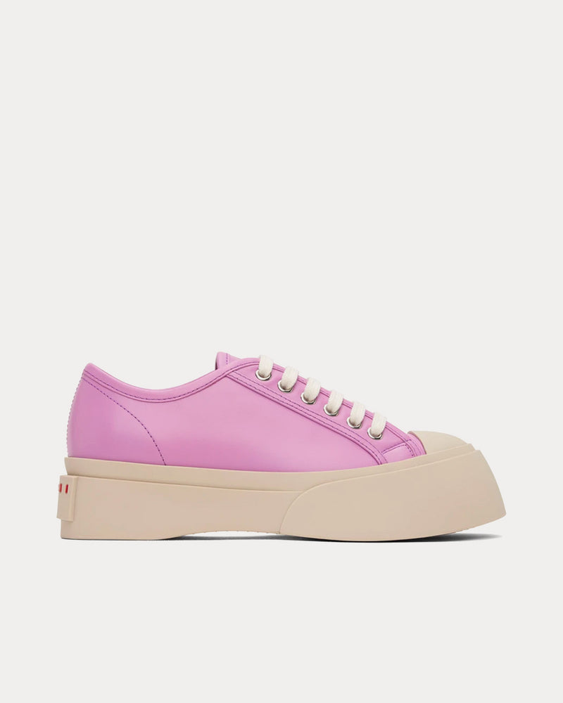 Marni Pablo Leather Lilac Low Top Sneakers - 1