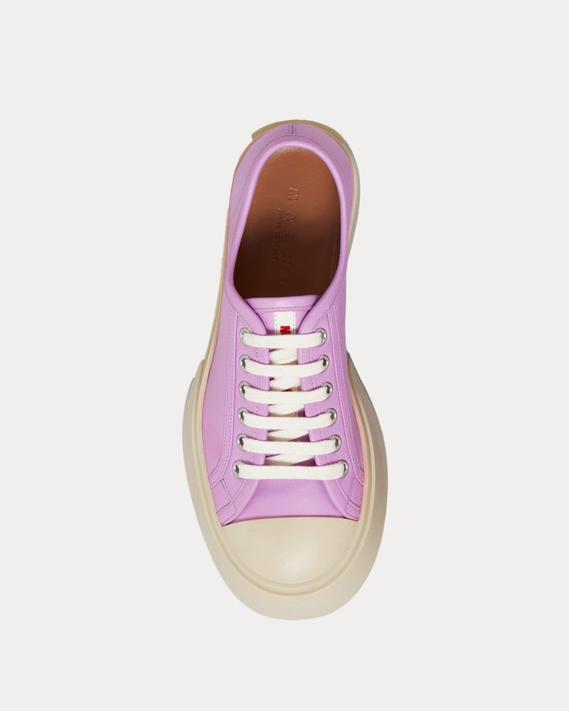 Marni Pablo Leather Lilac Low Top Sneakers - 2