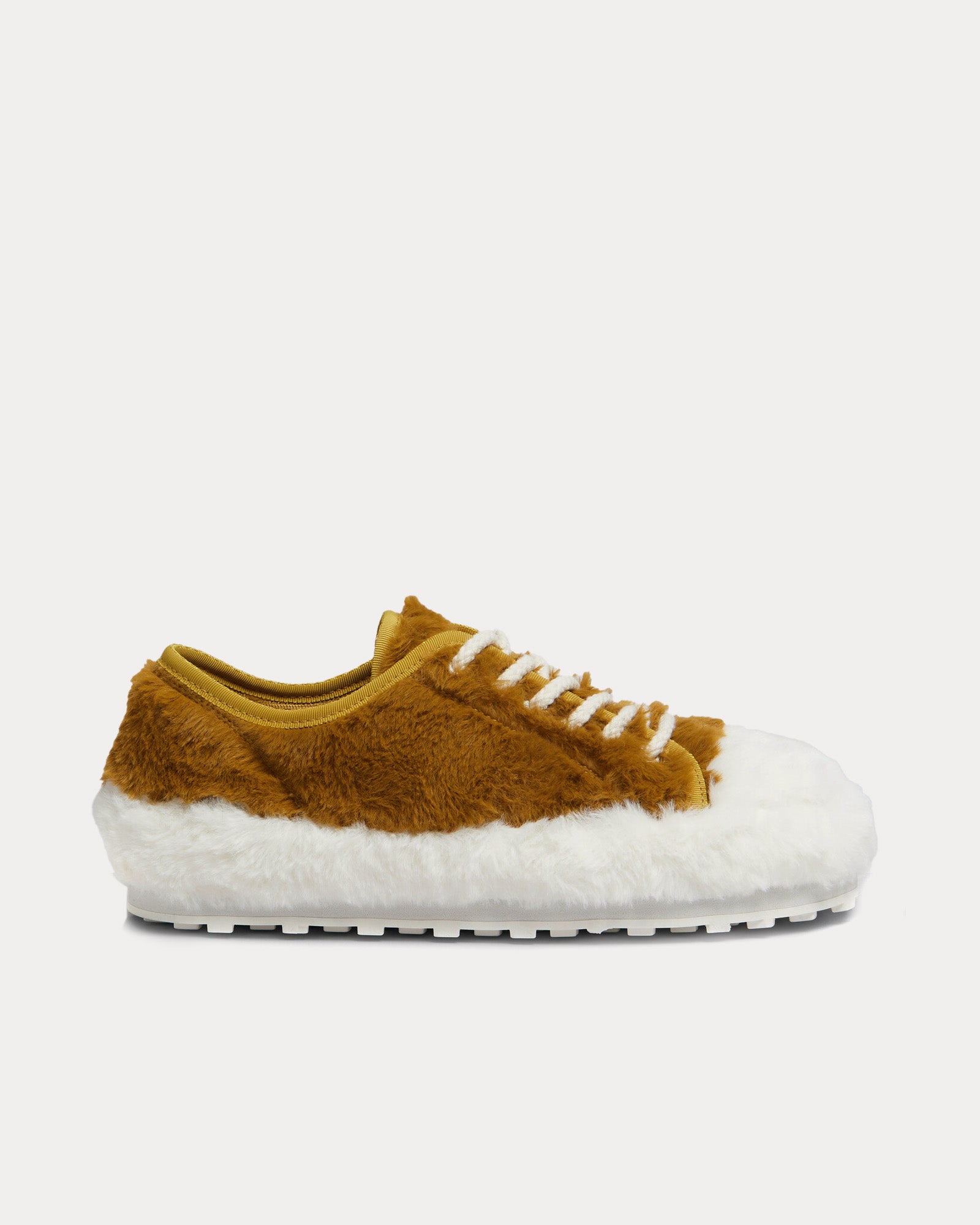 Marni Teddy Tennis Beige / White Low Top Sneakers - 1