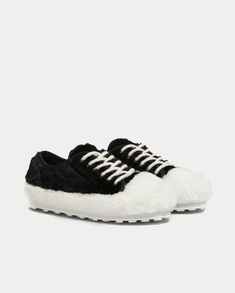 Marni Teddy Tennis Black / Lily White Low Top Sneakers - 2