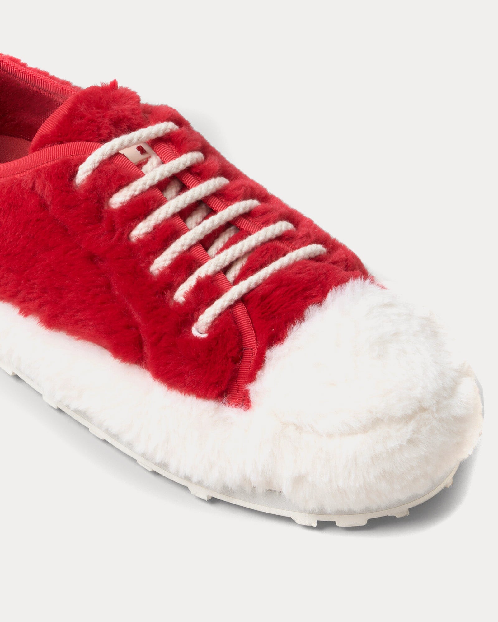 Marni Teddy Tennis Red / White Low Top Sneakers - 3