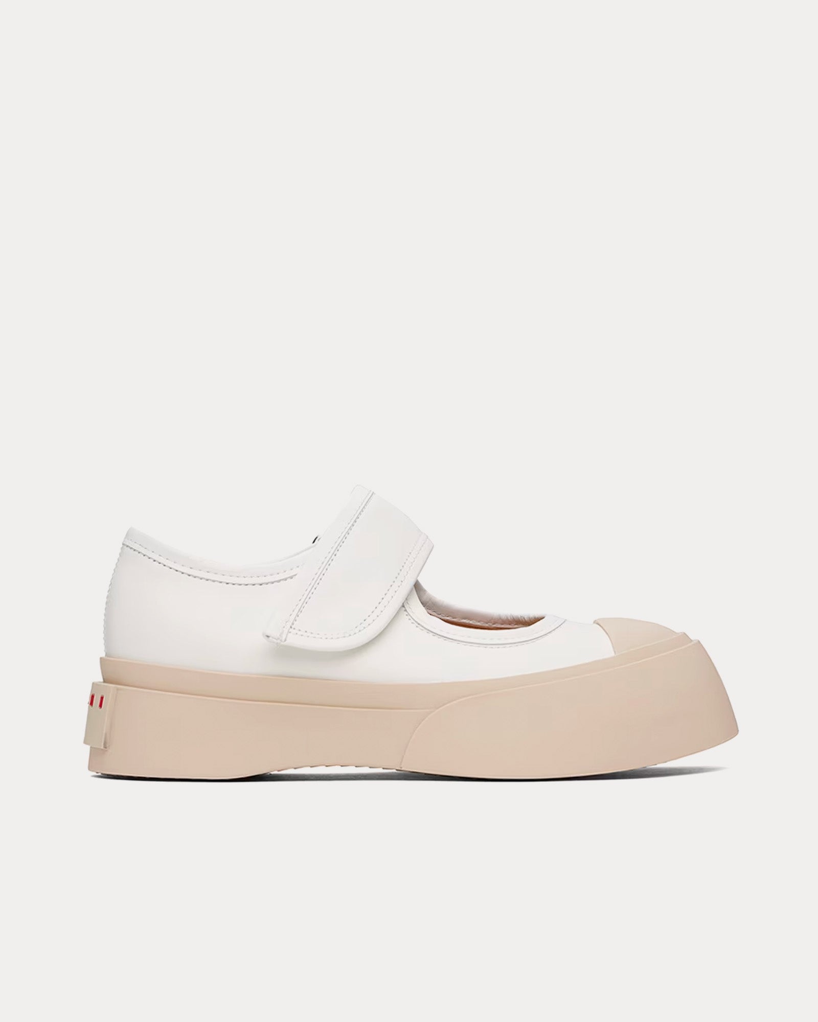 Marni Mary Jane Leather White Slip On Sneakers - 1