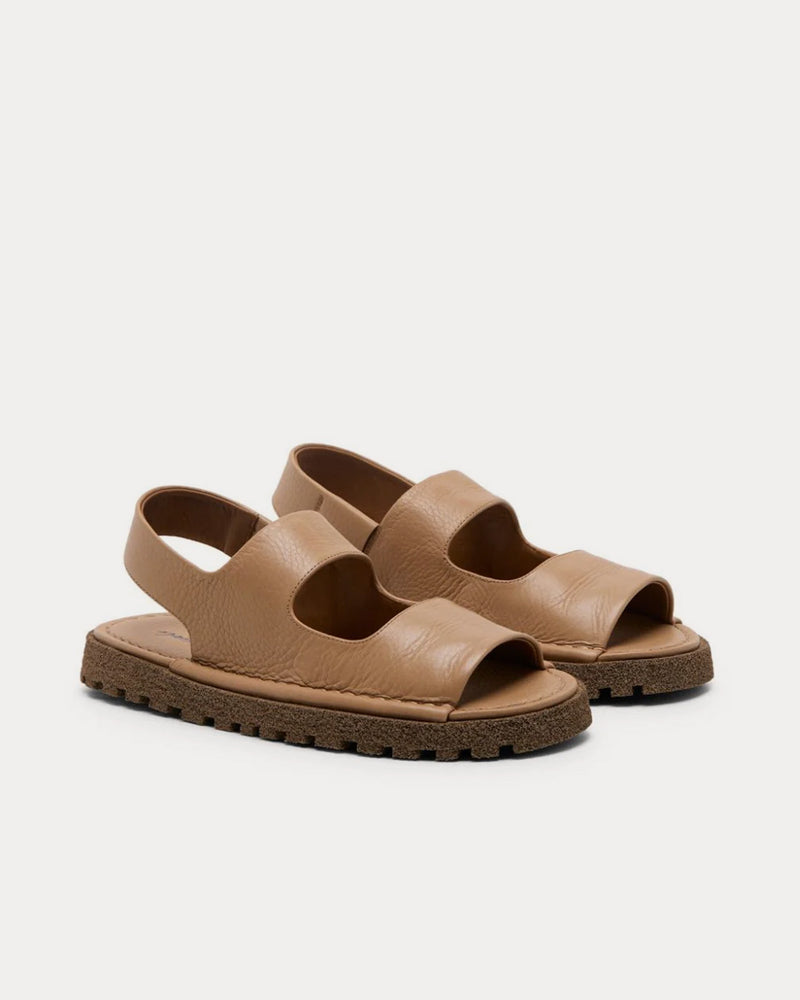 Marsell Sanpomice Leather Hazelnut Sandals - 2