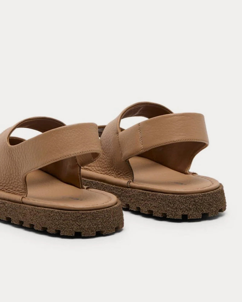 Marsell Sanpomice Leather Hazelnut Sandals - 3