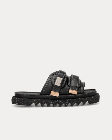 Marsell x Suicoke Moto Leather Black Sandals