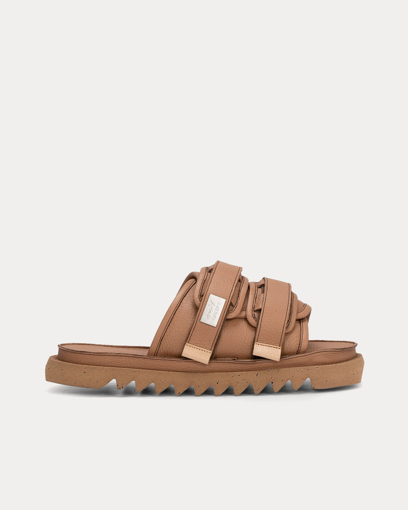 Marsell x Suicoke Moto Leather Hazelnut Sandals - 1