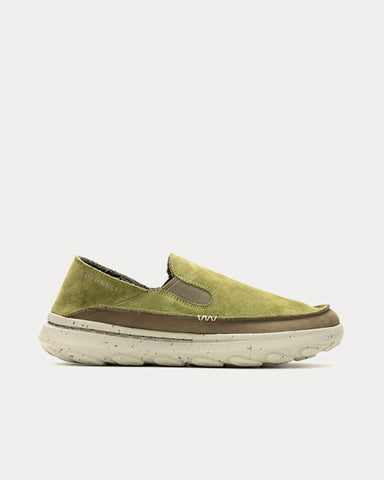 Merrell Hut Moc 2 Suede Avocado Slip Ons