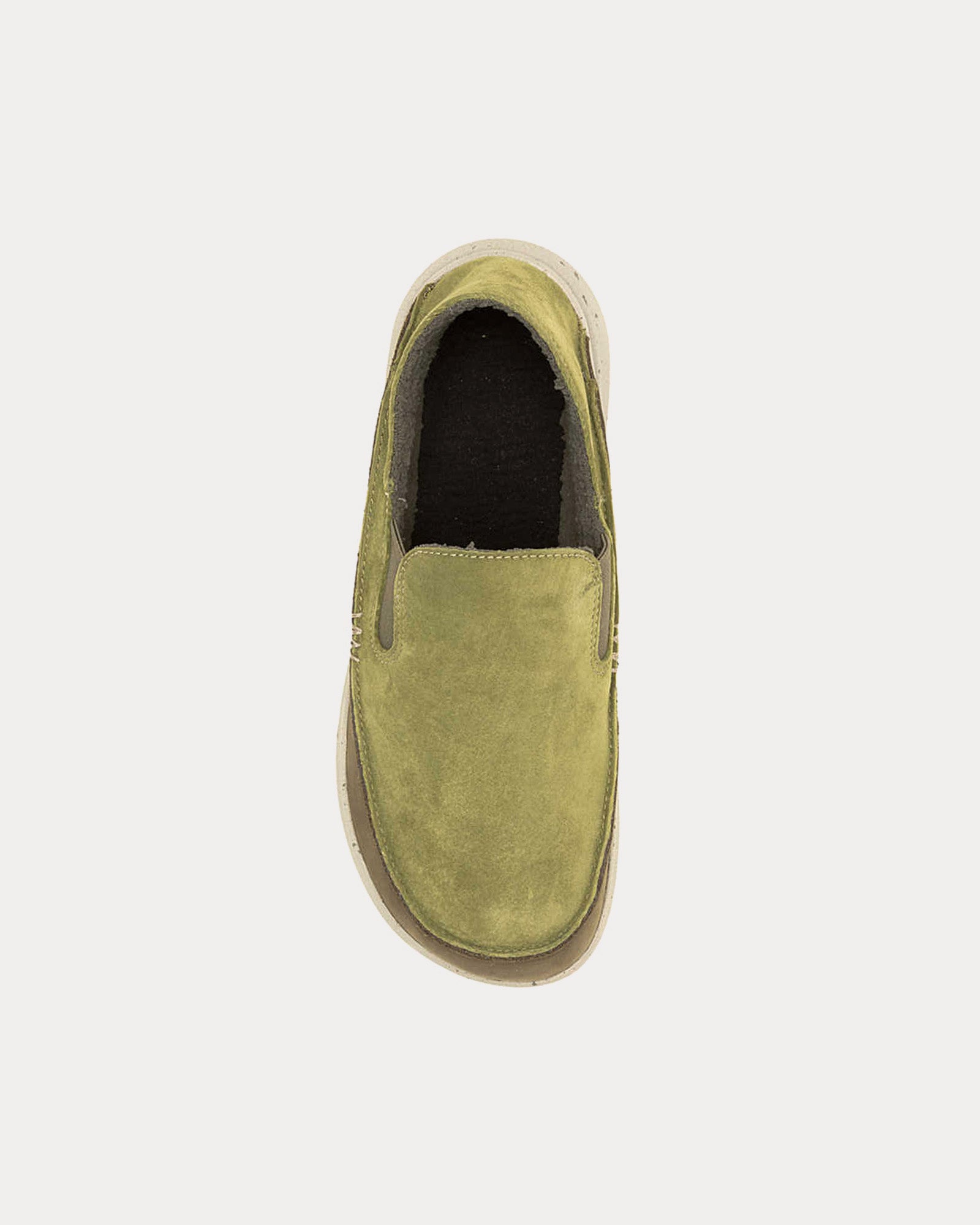 Merrell Hut Moc 2 Suede Avocado Slip Ons - 2