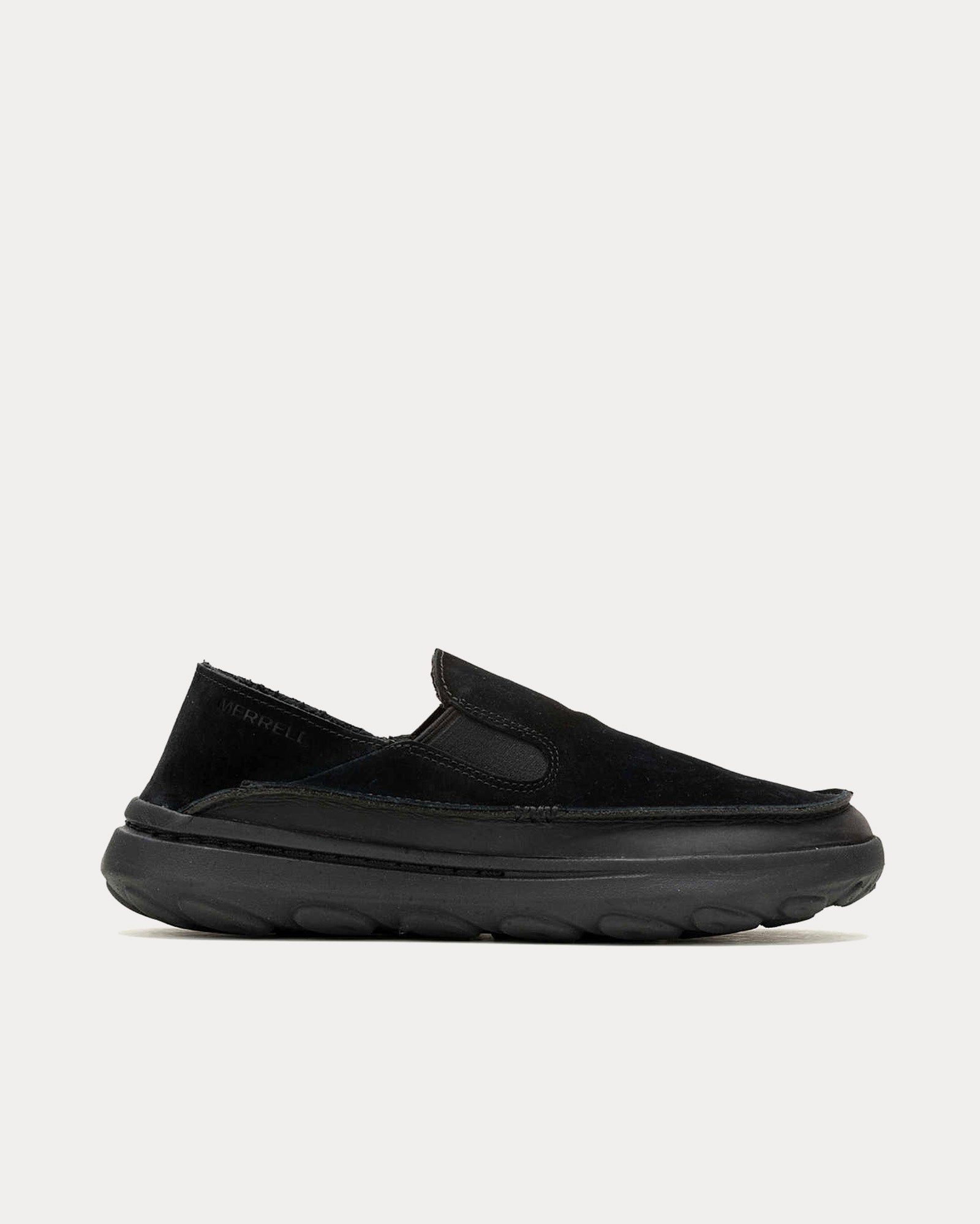 Merrell Hut Moc 2 Suede Black / Raven Slip Ons - 1