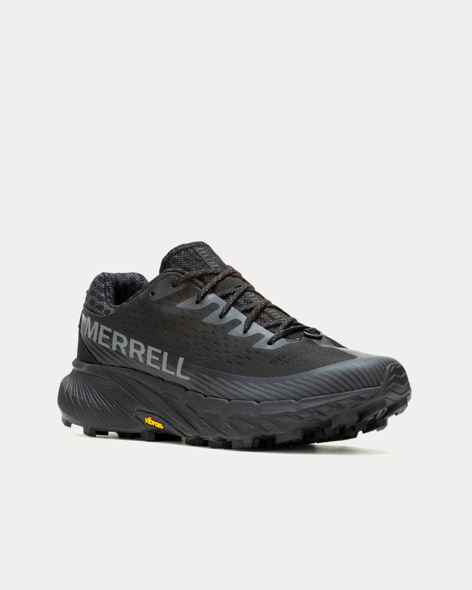 Merrell Agility Peak 5 Black / Black Running Shoes - Sneak in Peace