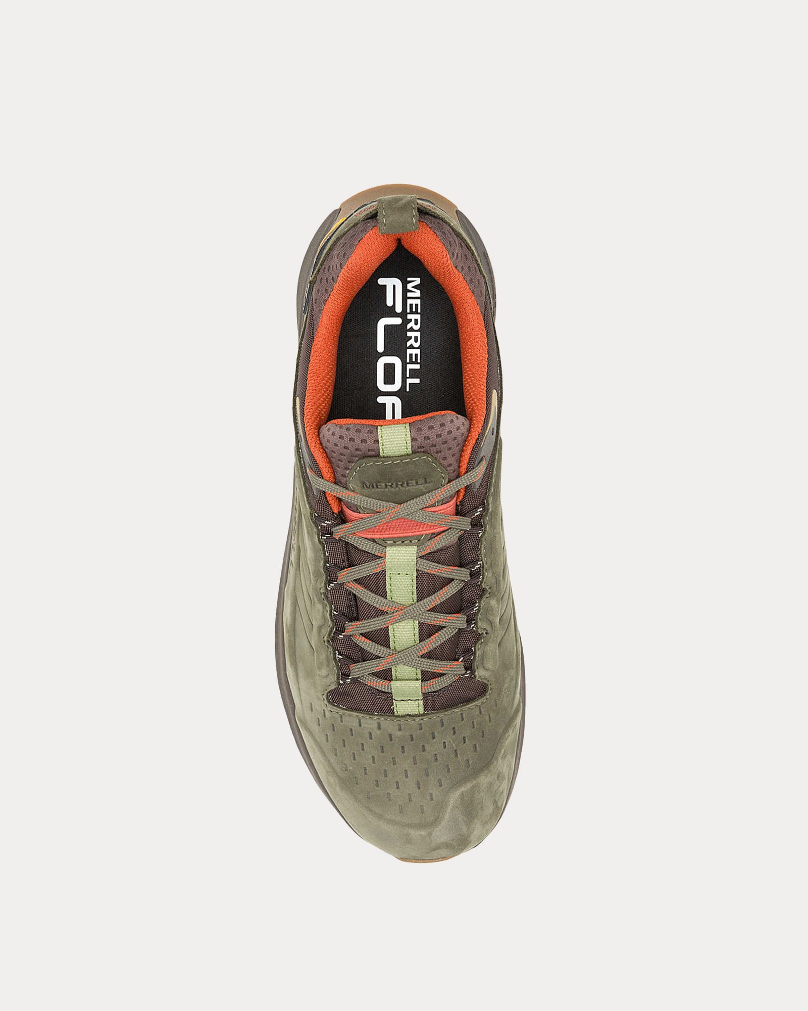 Merrell Moab Speed 2 Leather Waterproof Olive Running Shoes - 2