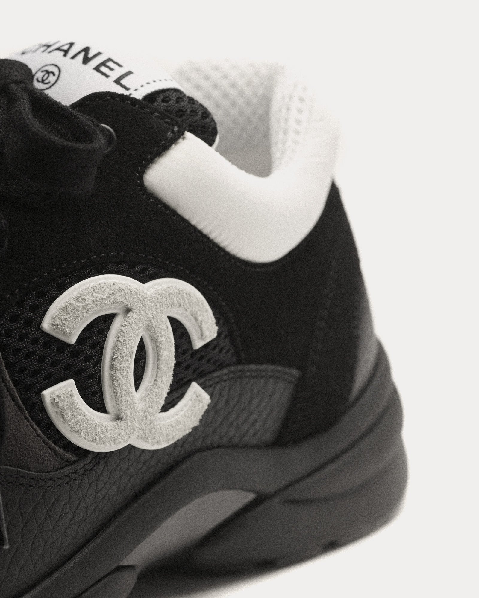 Chanel black and white trainers online