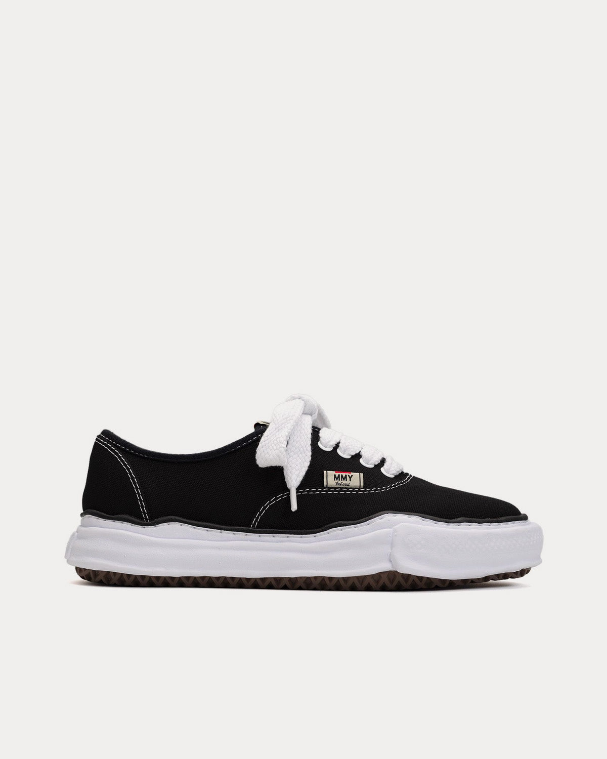 Mihara Yasuhiro Baker OG Sole Canvas Black / White Low Top Sneakers - 1