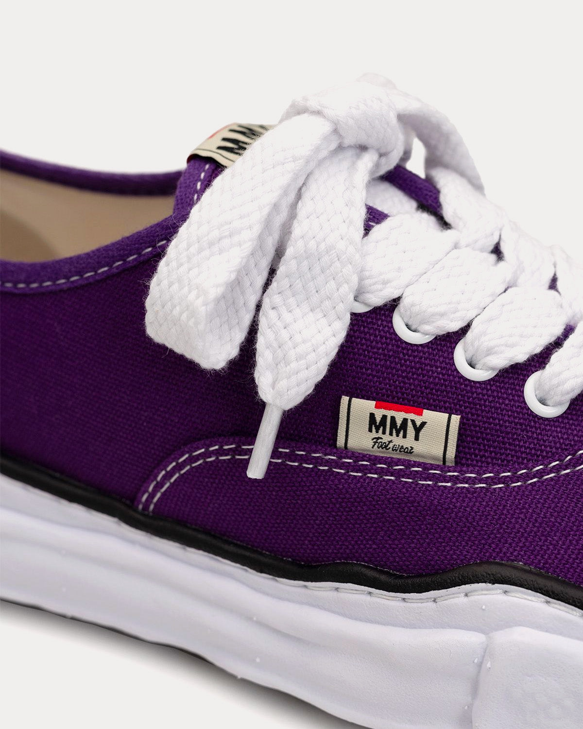 Mihara Yasuhiro Baker OG Sole Canvas Purple / White Low Top Sneakers - 2