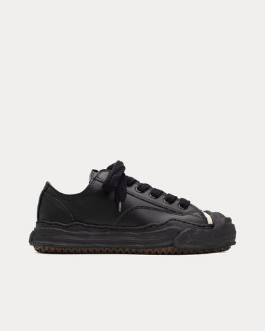 Mihara Yasuhiro Hank OG Sole Leather Black / Black Low Top Sneakers