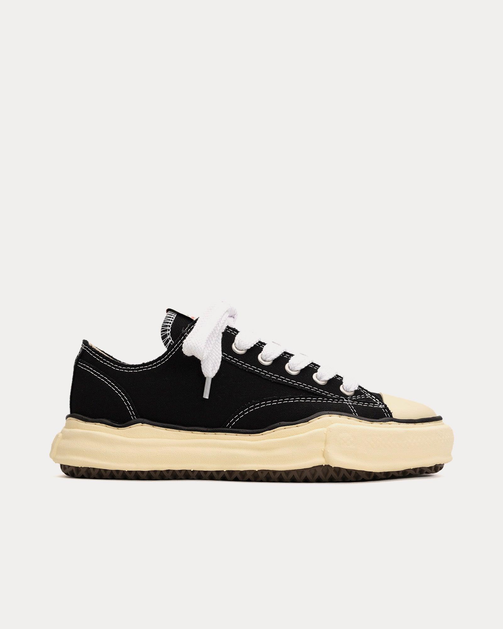 Mihara Yasuhiro Peterson VL OG Sole Canvas Black Low Top Sneakers - 1