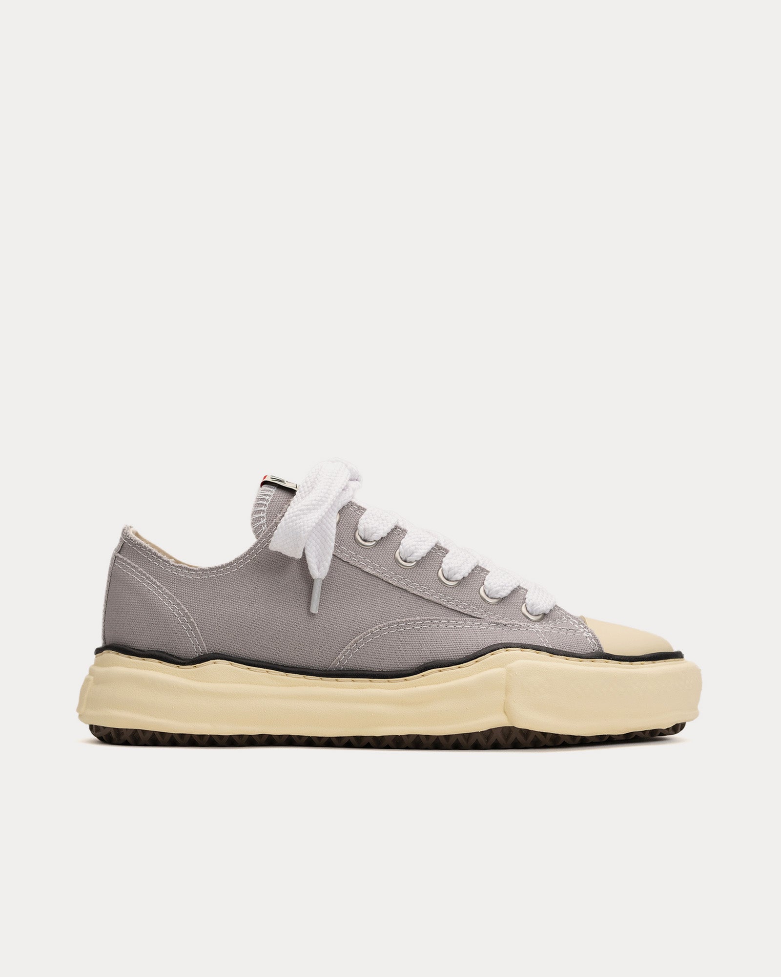 Mihara Yasuhiro Peterson VL OG Sole Canvas Grey Low Top Sneakers - 1