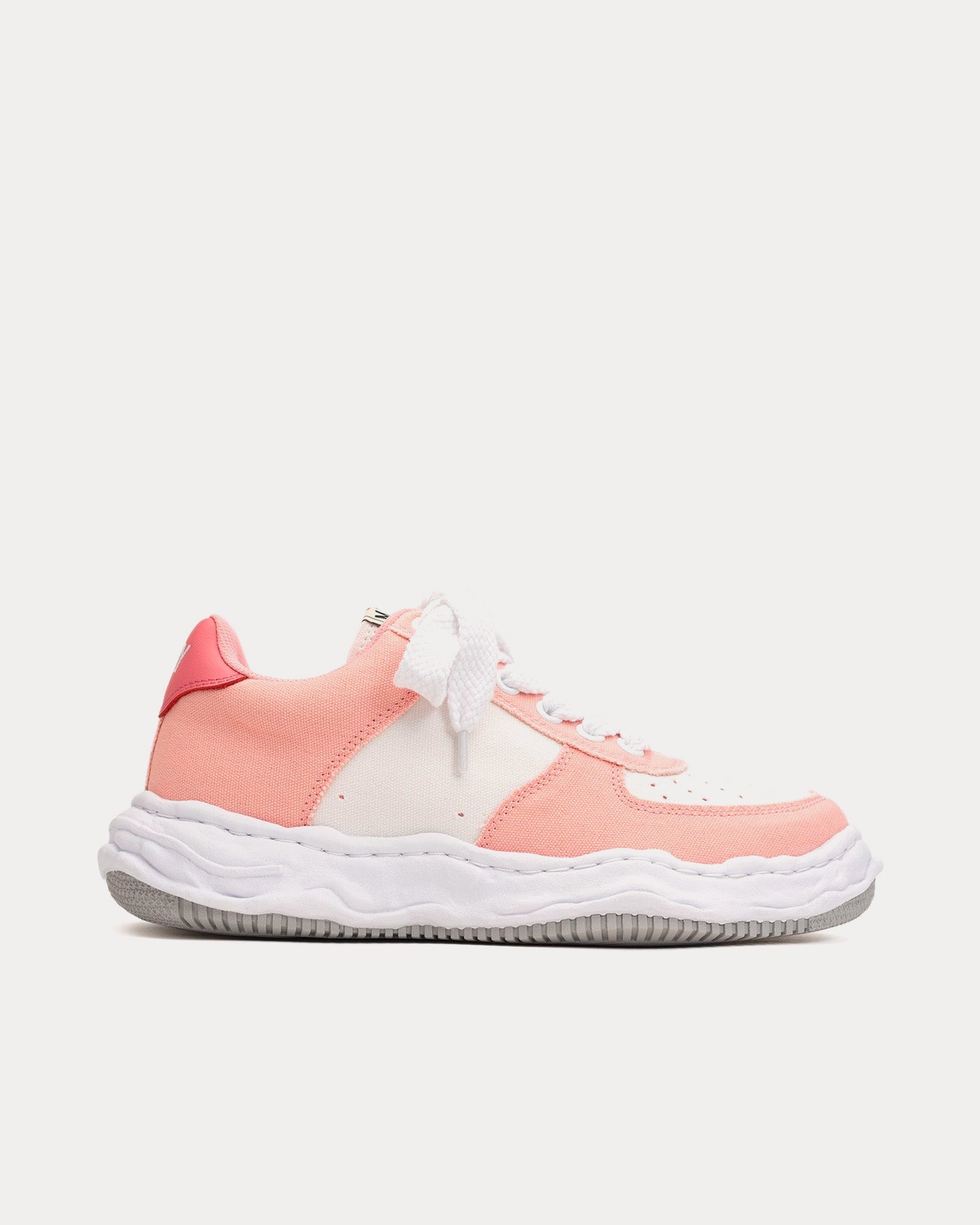 Mihara Yasuhiro Wayne OG Sole Canvas Pink / White Low Top Sneakers - 1