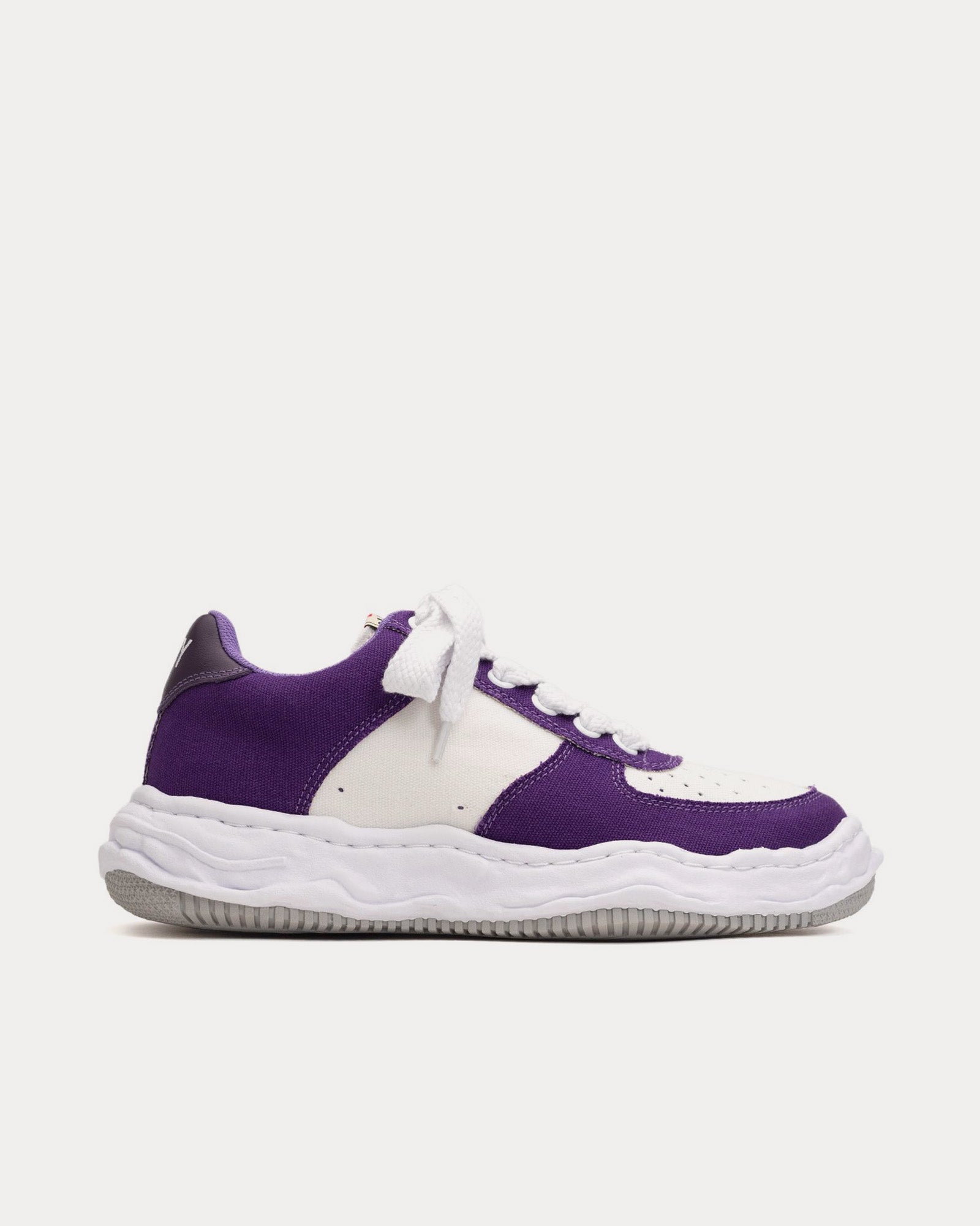 Mihara Yasuhiro Wayne OG Sole Canvas Purple / White Low Top Sneakers - 1