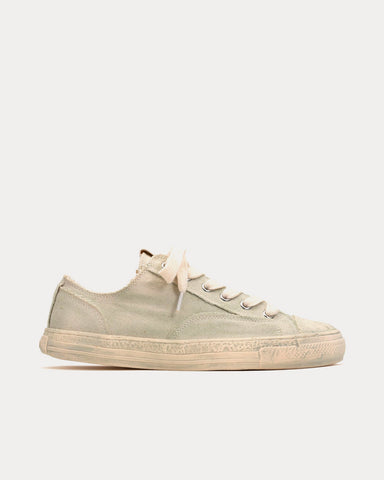 General Scale By Maison Mihara Yasuhiro Past Sole Overdyed Canvas Green Low Top Sneakers