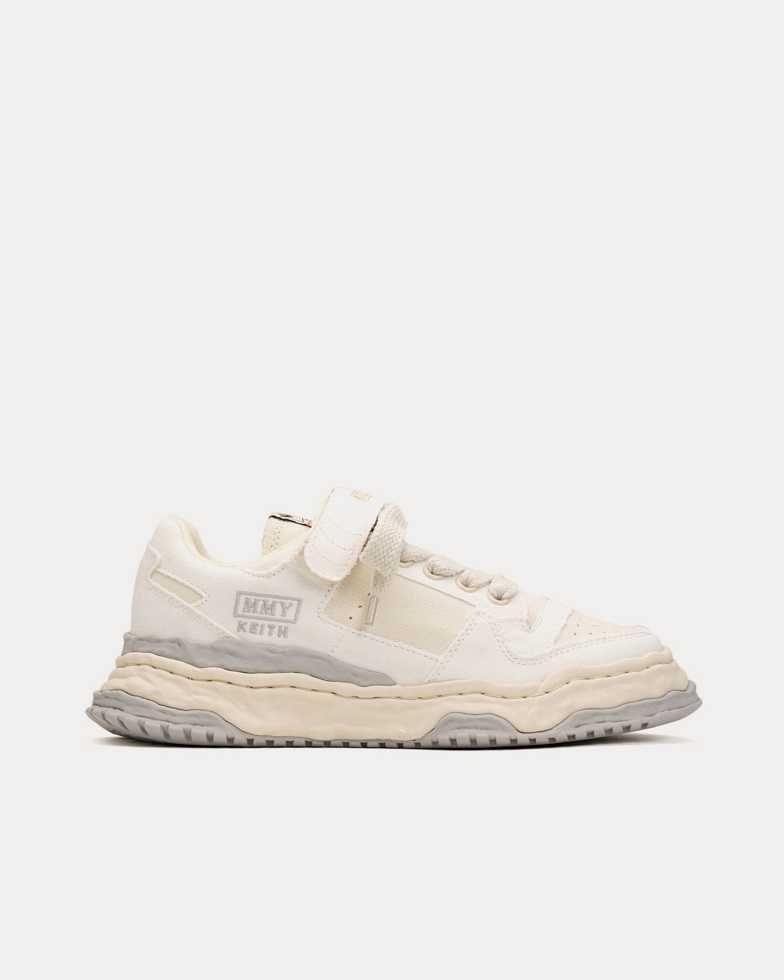 Mihara Yasuhiro Keith OG Sole Canvas White Low Top Sneakers - 1