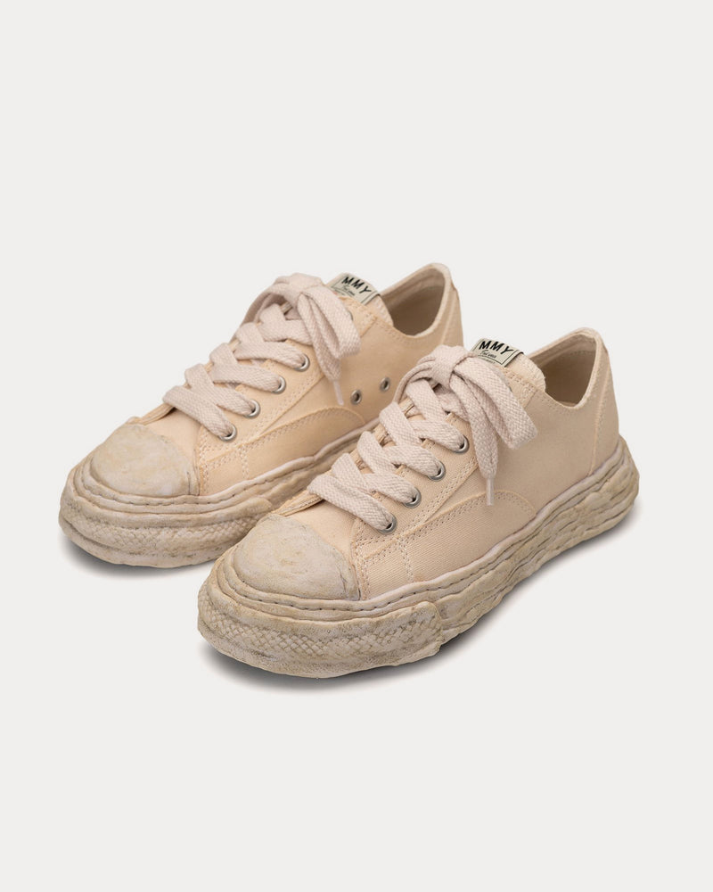 Mihara Yasuhiro Peterson23 OG Sole Garment Dyed Canvas Beige Low Top Sneakers - 2