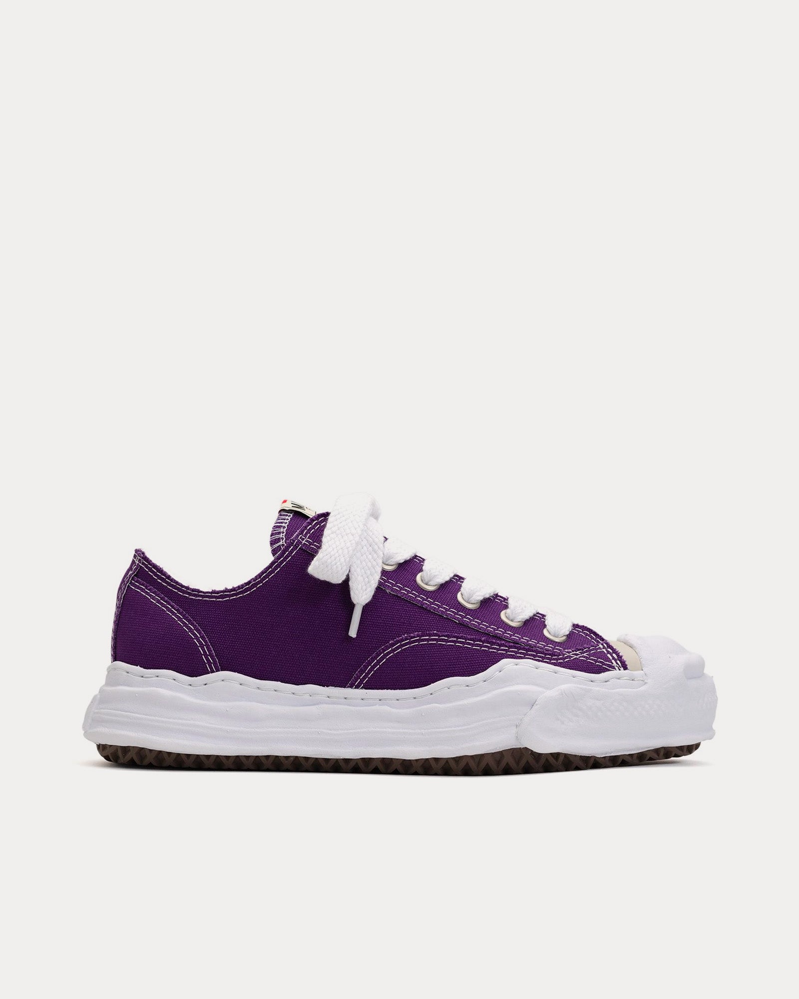 Mihara Yasuhiro Hank VL OG Sole Canvas Purple Low Top Sneakers - 1