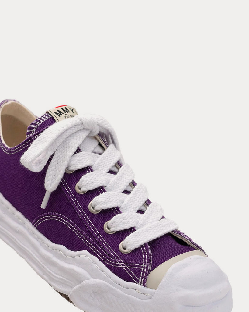 Mihara Yasuhiro Hank VL OG Sole Canvas Purple Low Top Sneakers