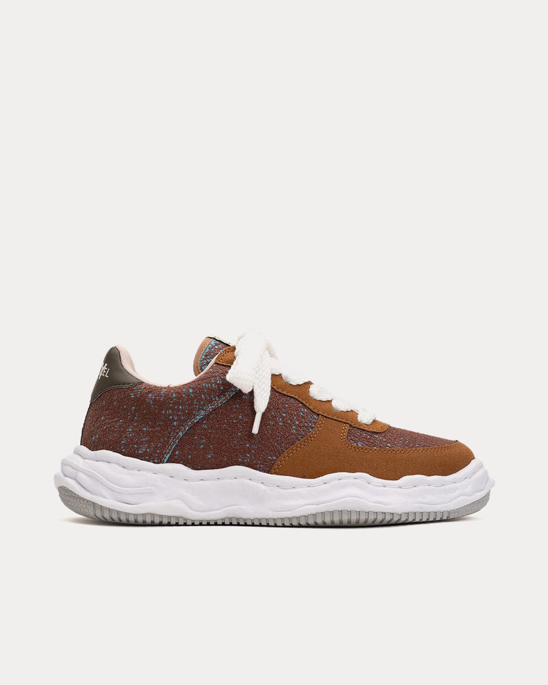 Mihara Yasuhiro x 71 Michael Wayne OG Sole Embroidery Brown Low Top Sneakers - 1