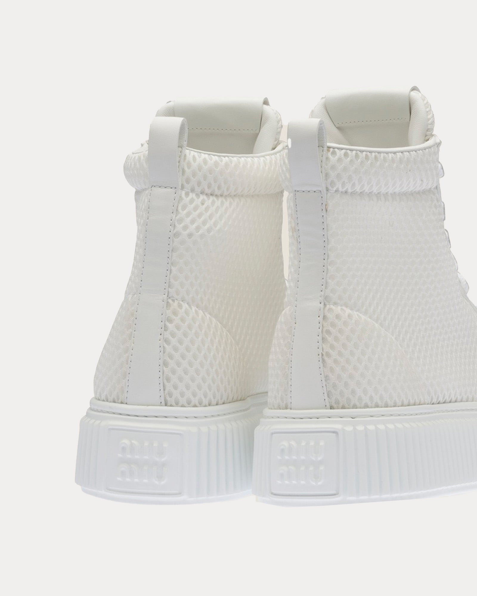 High Top newest Sneaker - White Mesh