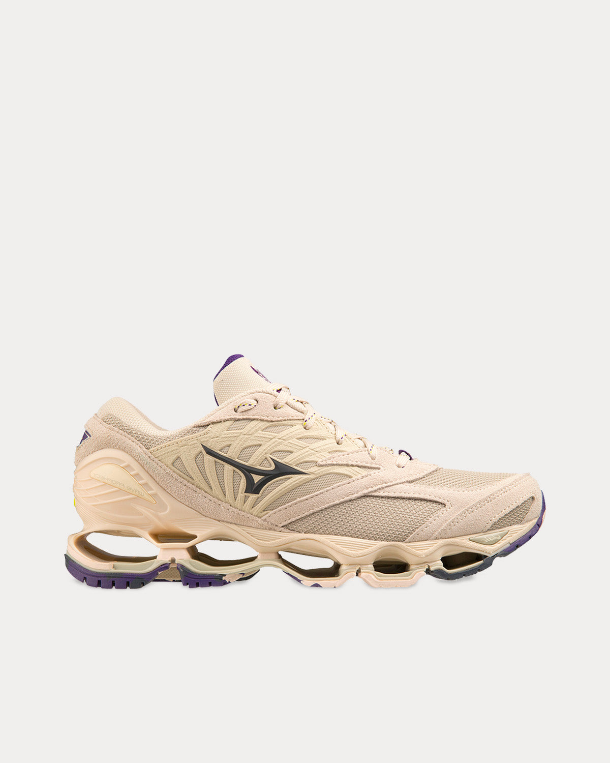 Mizuno Wave Prophecy LS Summer Sand / Dark Shadow / Yellow Plum Low Top Sneakers - 1