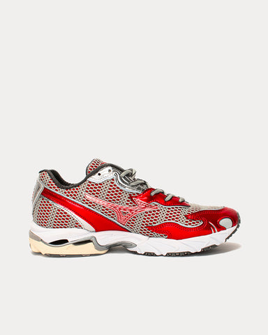 Mizuno x One Block Down Wave Rider 10 'Onyx' Red / White Low Top Sneakers