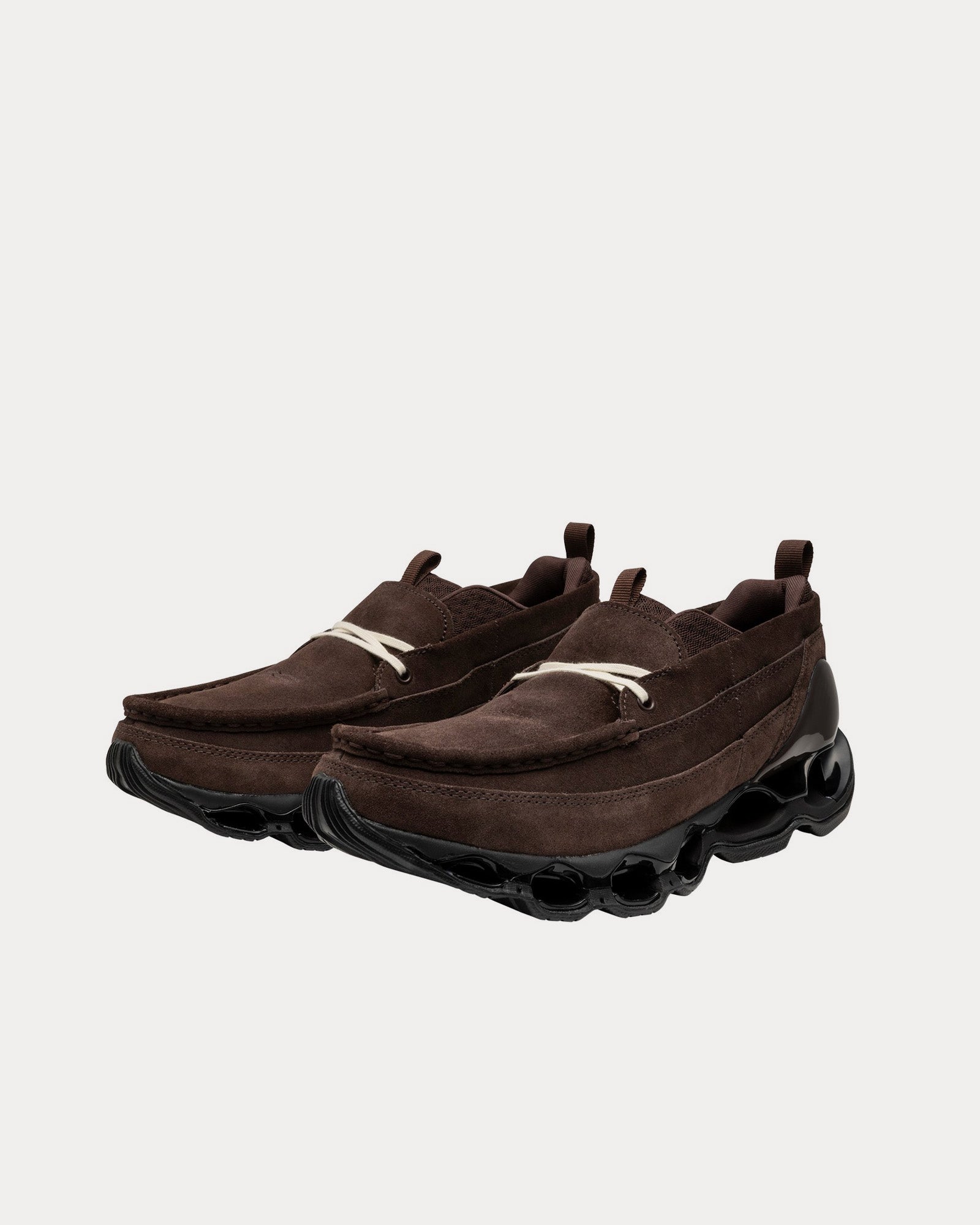 Mizuno Wave Prophecy Moc Suede Brown Loafers - 3