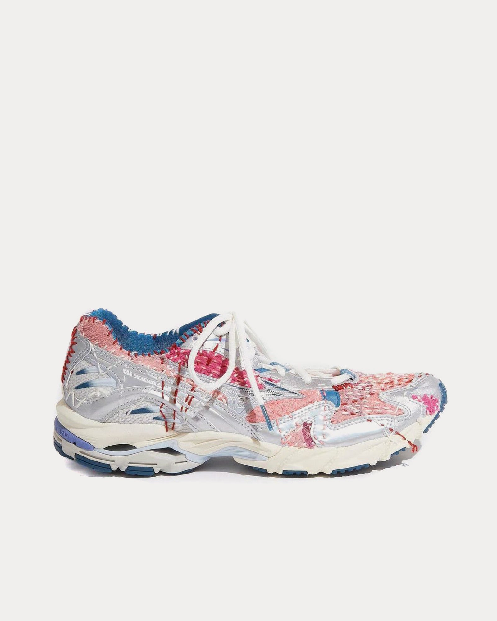 x Kuon Wave Rider 10 Silver Pink Blue Low Top Sneakers