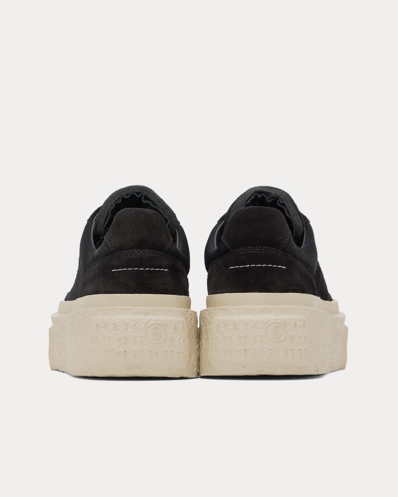 MM6 Maison Margiela Chunky Gambetta Suede Black Low Top Sneakers - 4