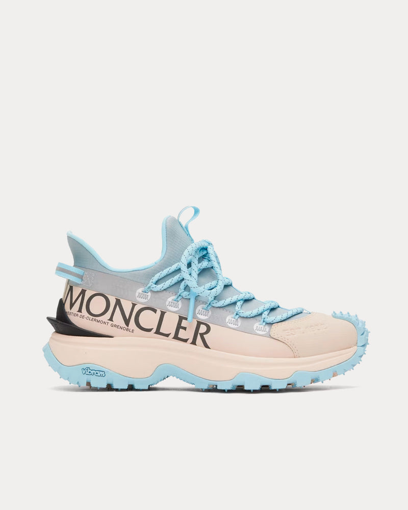 Moncler Trailgrip Lite 2 White / Blue Low Top Sneakers - 1