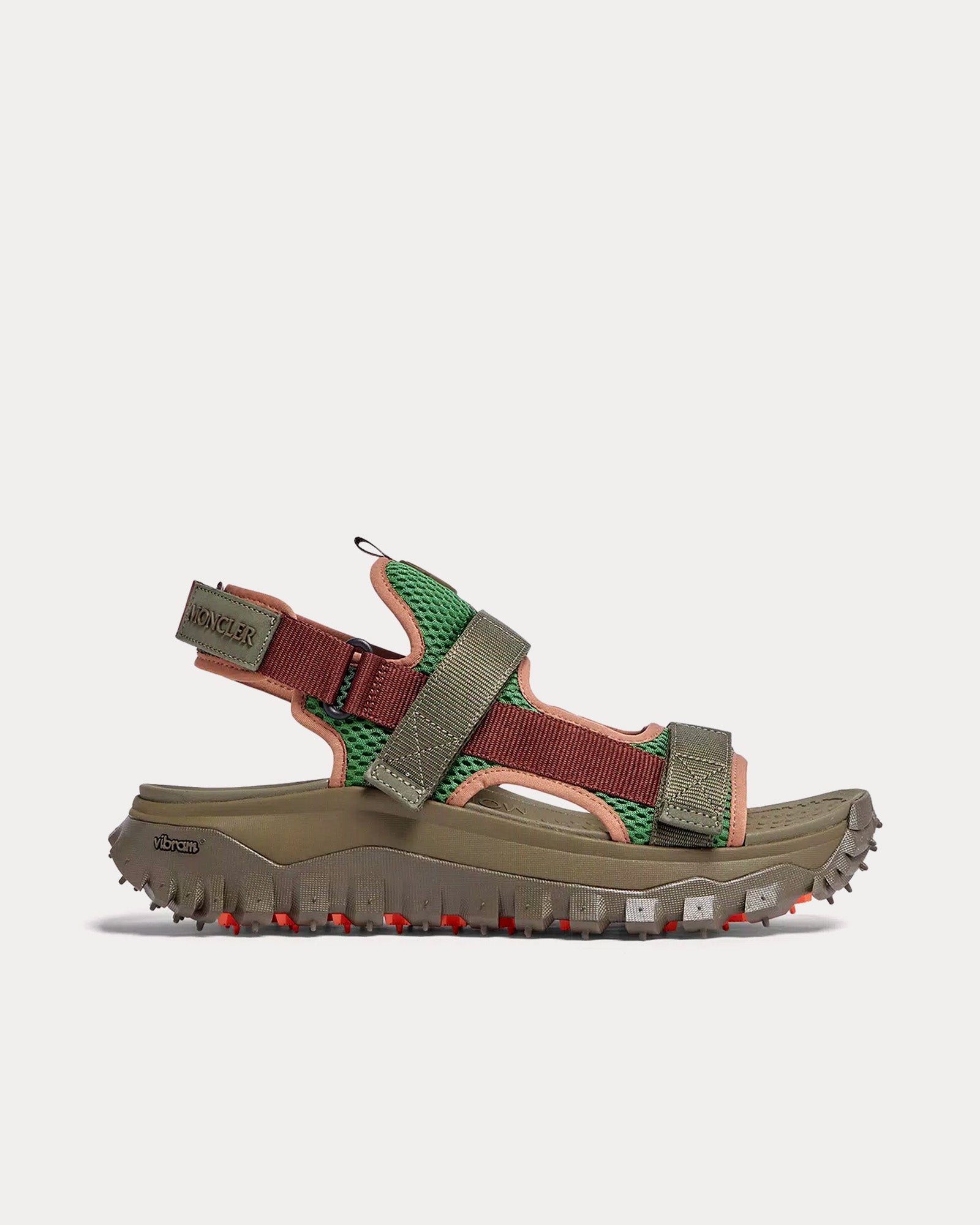 Moncler Trailgrip Vela Green Sandals - 1