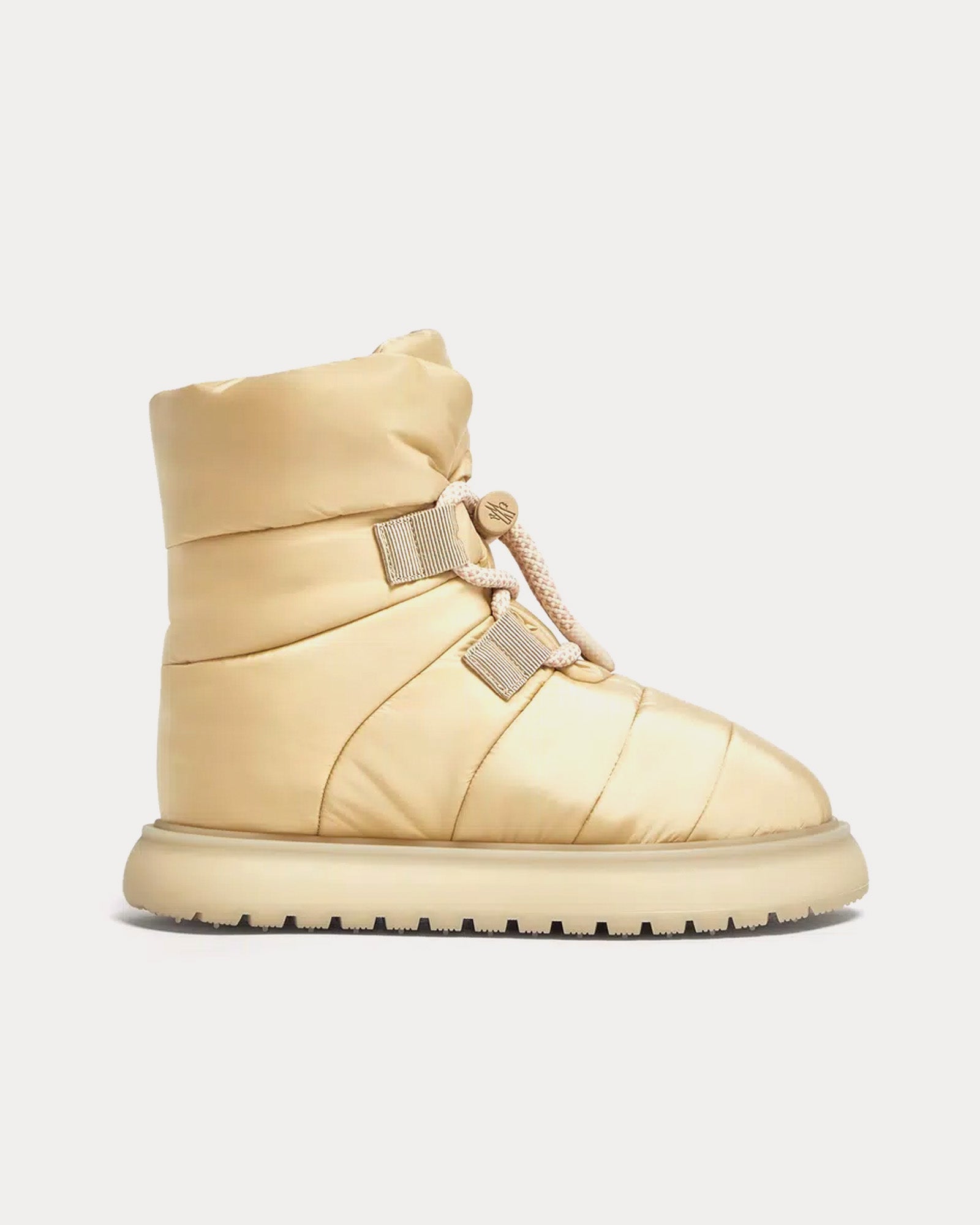 Moncler Gaia Pull Beige Ankle Boots - 1